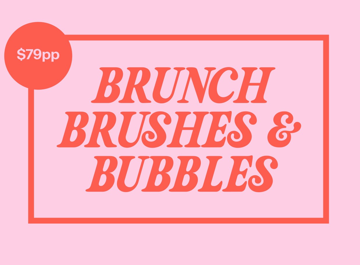 Brunch, Brushes & Bubbles – Paint, sip, and create your own masterpiece